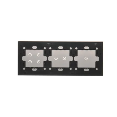 SIMON 54 TOUCH Touch panel 3 moduli 1 touch pad + 2 touch pad orizzontali + 4 touch pad silver fog
