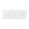 SIMON 54 TOUCH Touch panel 3 moduli 2 touch field orizzontali + 1 touch field + 2 touch field orizzontali bianco perla