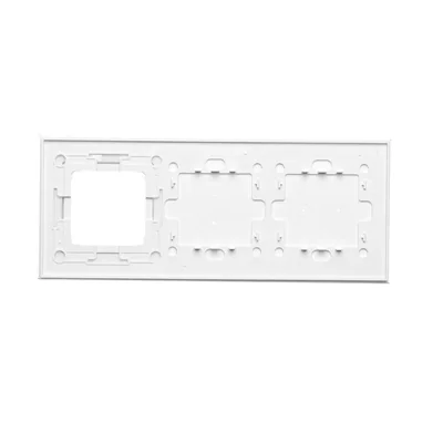 SIMON 54 TOUCH Touch panel 3 moduli 2 touch field orizzontali + 2 touch field verticali + 1 foro per accessori bianco perla