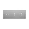 SIMON 54 TOUCH Touch panel 3 moduli 2 touch field orizzontali + 2 touch field verticali + 2 touch field verticali silver fog