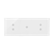 SIMON 54 TOUCH Touch panel 3 moduli 2 touch field verticali + 1 touch field + 2 touch field verticali bianco perla