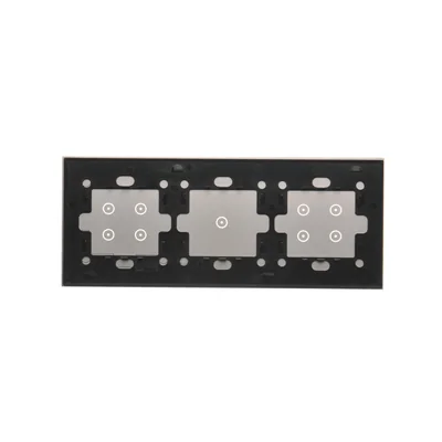 SIMON 54 TOUCH Touch panel 3 moduli 4 campi touch + 1 campo touch + 4 campi touch silver fog