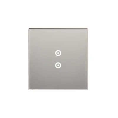SIMON 54 TOUCH Touchpanel 1 Modul 2 Touchfelder vertikaler Silbernebel