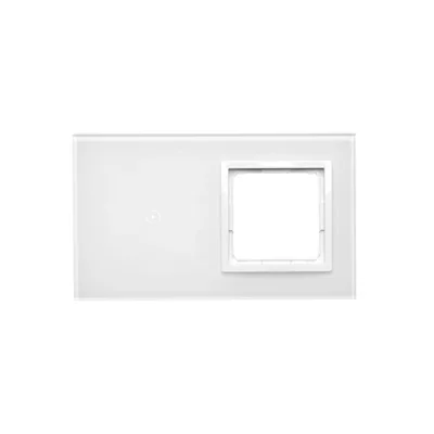 SIMON 54 TOUCH Touchpanel 2 Module 1 Touchpad + 1 Loch für Zubehör weiß perlmutt