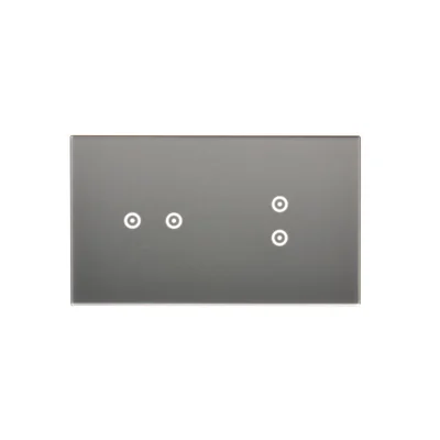 SIMON 54 TOUCH Touchpanel 2 Module 2 horizontale Touchpads + 2 vertikale Touchpads Silbernebel