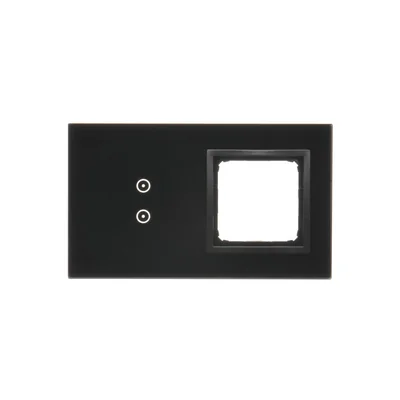 SIMON 54 TOUCH Touchpanel 2 Module 2 vertikale Touchfelder + 1 Loch für Zubehör verfestigte Lava