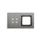 SIMON 54 TOUCH Touchpanel 2 Module 4 Touchfelder + 1 Loch für Zubehör Storm Cloud
