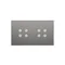SIMON 54 TOUCH Touchpanel 2 Module 4 Touchfelder + 4 Touchfelder Silbernebel