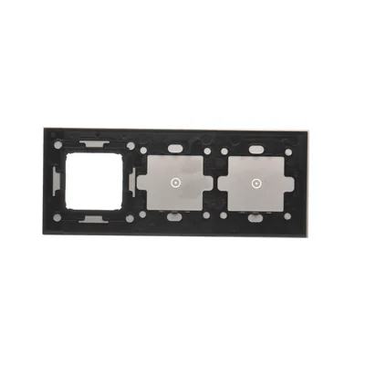 SIMON 54 TOUCH Touchpanel 3 Module 1 Touchpad + 1 Touchpad + 1 Zubehörloch Storm Cloud