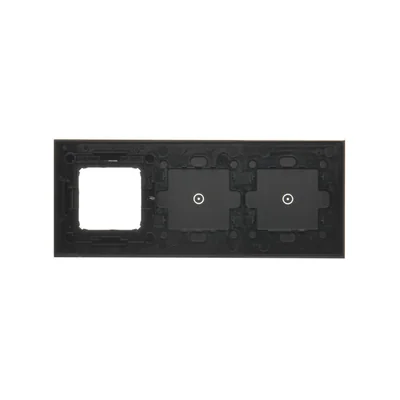 SIMON 54 TOUCH Touchpanel 3 Module 1 Touchpad + 1 Touchpad + 1 Zubehörloch verfestigte Lava
