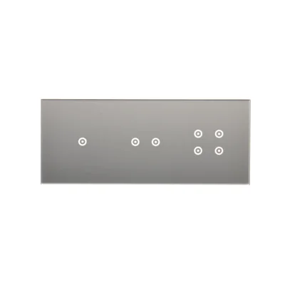 SIMON 54 TOUCH Touchpanel 3 Module 1 Touchpad + 2 horizontale Touchpads + 4 Touchpads Silbernebel