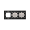 SIMON 54 TOUCH Touchpanel 3 Module 1 Touchpad + 4 Touchpads + 1 Zubehörloch Storm Cloud