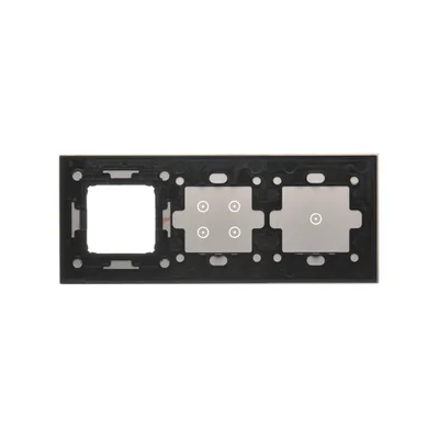 SIMON 54 TOUCH Touchpanel 3 Module 1 Touchpad + 4 Touchpads + 1 Zubehörloch Storm Cloud