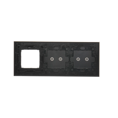 SIMON 54 TOUCH Touchpanel 3 Module 2 horizontale Touchpads + 2 horizontale Touchpads + 1 Loch für Zubehör verfestigte Lava