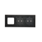 SIMON 54 TOUCH Touchpanel 3 Module 2 horizontale Touchpads + 2 horizontale Touchpads + 1 Loch für Zubehör verfestigte Lava