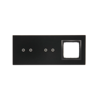 SIMON 54 TOUCH Touchpanel 3 Module 2 horizontale Touchpads + 2 horizontale Touchpads + 1 Loch für Zubehör verfestigte Lava
