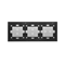 SIMON 54 TOUCH Touchpanel 3 Module 2 horizontale Touchpads + 2 vertikale Touchpads + 2 vertikale Touchpads Silbernebel