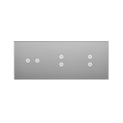 SIMON 54 TOUCH Touchpanel 3 Module 2 horizontale Touchpads + 2 vertikale Touchpads + 2 vertikale Touchpads Silbernebel