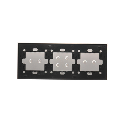 SIMON 54 TOUCH Touchpanel 3 Module 2 horizontale Touchpads + 4 Touchpads + 2 horizontale Touchpads Silbernebel