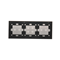 SIMON 54 TOUCH Touchpanel 3 Module 2 horizontale Touchpads + 4 Touchpads + 2 horizontale Touchpads Silbernebel