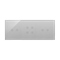 SIMON 54 TOUCH Touchpanel 3 Module 2 horizontale Touchpads + 4 Touchpads + 2 horizontale Touchpads Silbernebel