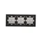SIMON 54 TOUCH Touchpanel 3 Module 2 horizontale Touchpads + 4 Touchpads + 2 horizontale Touchpads Silbernebel