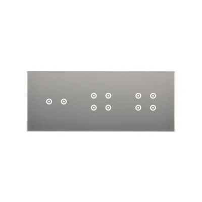 SIMON 54 TOUCH Touchpanel 3 Module 2 horizontale Touchpads + 4 Touchpads + 4 Touchpads Silbernebel