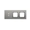 SIMON 54 TOUCH Touchpanel 3 Module 2 vertikale Touchfelder + 2 Löcher für Zubehör Silbernebel