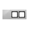 SIMON 54 TOUCH Touchpanel 3 Module 2 vertikale Touchfelder + 2 Löcher für Zubehör Storm Cloud