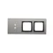 SIMON 54 TOUCH Touchpanel 3 Module 2 vertikale Touchfelder + 2 Löcher für Zubehör Storm Cloud