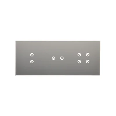 SIMON 54 TOUCH Touchpanel 3 Module 2 vertikale Touchpads + 2 horizontale Touchpads + 4 Touchpads Silbernebel