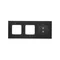 SIMON 54 TOUCH Touchpanel 3 Module 2 vertikale Touchpads + 2 Löcher für Zubehör verfestigte Lava