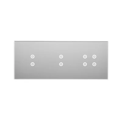 SIMON 54 TOUCH Touchpanel 3 Module 2 vertikale Touchpads + 2 vertikale Touchpads + 4 Touchpads Silbernebel