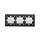 SIMON 54 TOUCH Touchpanel 3 Module 2 vertikale Touchpads + 4 Touchpads + 2 vertikale Touchpads Silbernebel