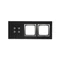 SIMON 54 TOUCH Touchpanel 3 Module 4 Touchfelder + 2 Löcher für Zubehör Mondlava