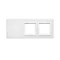 SIMON 54 TOUCH Touchpanel 3 Module 4 Touchfelder + 2 Löcher für Zubehör weiß perlmutt