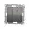 SIMON 54 Triple button (module) 10AX 250V quick connectors anthracite