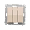 SIMON 54 Triple button (module) 10AX 250V quick connectors cream