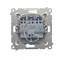 SIMON 54 Triple button with backlight (module) 10AX 250V quick connectors cream