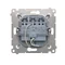 SIMON 54 Triple button with backlight (module) 10AX 250V quick connectors golden matt metallized