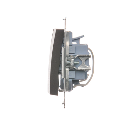 SIMON 54 Triple button with backlight (module) 10AX 250V quick connectors matt bronze metallized