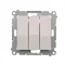 SIMON 54 Triple button with backlight (module) 10AX 250V quick connectors white