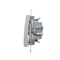 SIMON 54 Triple connecteur (module) 10AX 230V argent mat