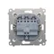 SIMON 54 Triple connecteur (module) 10AX 250V, connecteurs rapides, blanc