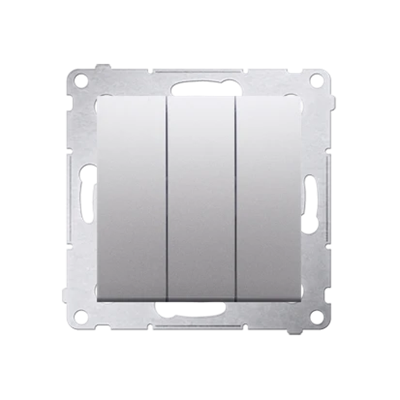 SIMON 54 Triple connector (module) 10AX 230V silver mat