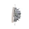 SIMON 54 Triple connector (module) 10AX 250V, quick connectors, white