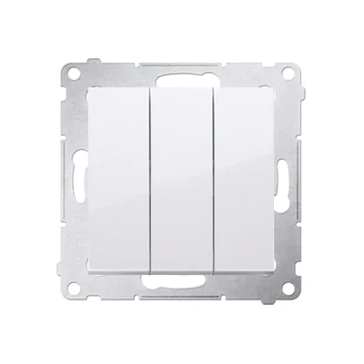 SIMON 54 Triple connector (module) 10AX 250V, quick connectors, white