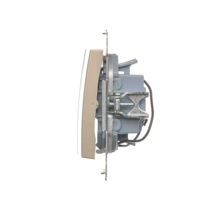 SIMON 54 Triple switch with LED backlight (module) 10AX 230V golden mat