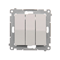 SIMON 54 Triple switch with LED backlight (module) 10AX 230V white