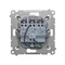 SIMON 54 Triplo interruttore con retroilluminazione LED (modulo) 10AX 230V crema